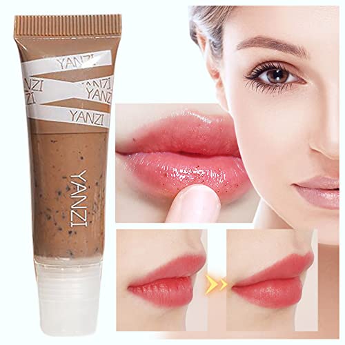 Lip Gloss for Girls 10-12 Lip Scrub Lip Treatment Soothing Moisturizing Lip Mask For Chapped Coffee Lip Scrub Moisturizing Exfoliating Diminishing Lip Lines Gentle Lip Protection Lip Plumper Tool - Image 3