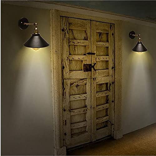 Aplique de pared industrial con casquillo E27 e interruptor para decoración retro de interiores 6