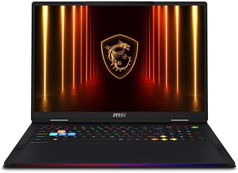 MSI Raider A18 HX A9WIG-038CA 18" UHD+ mini LED 120Hz Gaming Laptop, AMD Ryzen R9-9955HX3D, RTX 5080, 64GB (32GB*2) DDR5 6400MHz, 2TB Gen 5x4 NVMe PCIe SSD, Windows 11 PRO
