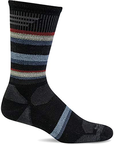 Sockwell Men's Parks Twill Crew Moderate Compression Sock