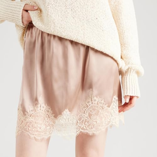 Y2k Women Lace Mini Skirt Low Rise Lace Trim Bodycon Sexy Mid-Waisted Pencil Short Skirts Club Streetwear 20253