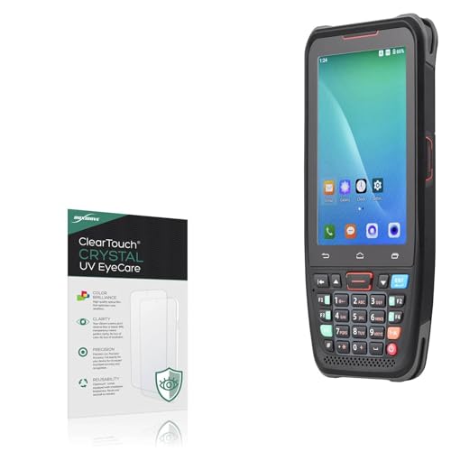 BoxWave Screen Protector Compatible With Bisofice Barcode Scanner Support (4 in) - ClearTouch Crystal Anti-UV EyeCare (2-Pack), Filters out Harmful Blue Light Reduce Fatigue