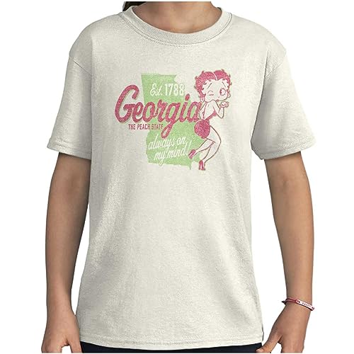 Brisco Brands Wyoming WY Hiking Mountains Smurfs Crewneck T Shirts Boy Girl