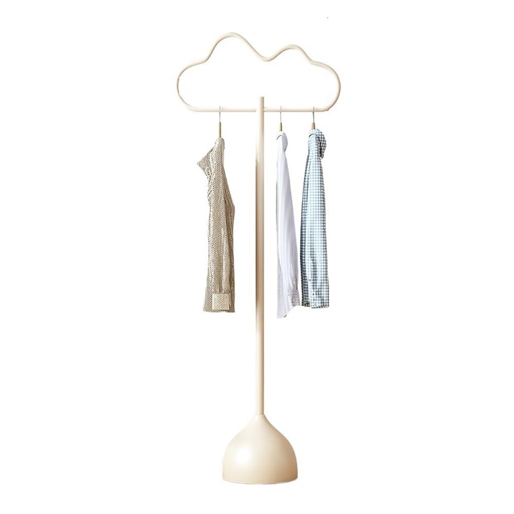 DFHS46JK Hat Rack Clothes Hanger Floor Bedroom Bedside Cloud Coat Rack Home Creative Bed End Hanging Rod for Office(White)