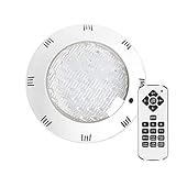 Flujo luminoso: 1800lm Lámpara LED RGB+4000K para piscinas, 18W, Superficie, RGB + Blanco neutro, regulable