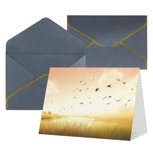 Cartes de vœux vierges toutes occasions lot de 12 pour cadeaux