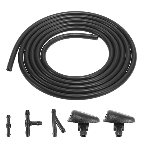 X AUTOHAUX Coche Delantero Parabrisas Lavado Boquillas Kit Reemplazo 6438J2 6438E6