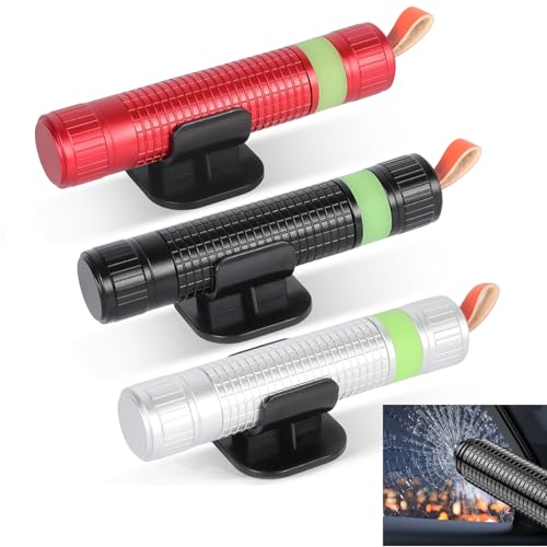 Marteau d'urgence pour voiture et bus, le kit de secours phosphorescent pour trajets sereins