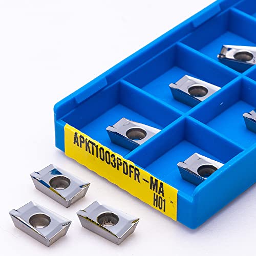 10PCS APKT1003 MA H01 Fresa de Carburo para Fresado CNC miniatura 6