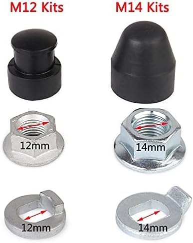 Tuerca de bloqueo para eje delantero M12 de motor de cubo e-bike miniatura 2