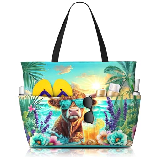 Bolso de playa impermeable grande para mujeres miniatura 1