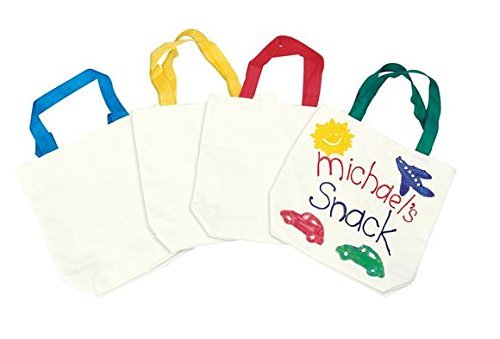 Colorations Canvas Lot de 12 sacs fourre-tout en toile