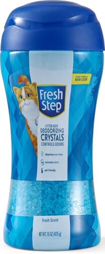 Fresh Step Cat Litter Crystals Deodorizer, Fresh Scent, 15 Oz | N...