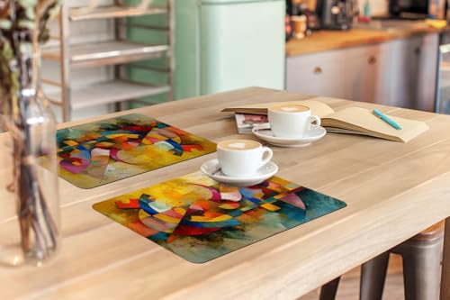 Set de table 6 pièces abstrait KitchenYeah pour égayer vos dîners entre amis - 5