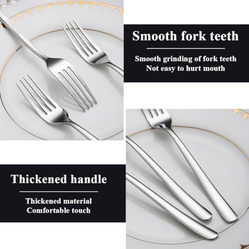 Evanda Dinner Forks Set of 12 Pieces 17.8cm, Stainless Steel Table Forks Cutlery Set for Home, Restaurant, Hotel, Dishwasher Safe - Image 6