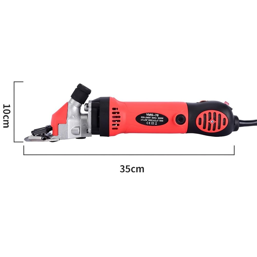 220v/110v 6 Modes Tondeuse Mouton, 76mm 2400Tr/Min éQuipement Pour éLevage De ChèVres Et Moutons, Coupe-Laine De Cisaillement éLectrique (Noir +13 règle)