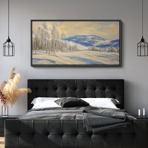 Image of MUDECOR Extra Large Framed Canvas Print Wall Art Birch Art for Living Room