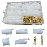 432PCS Automotive Electrical Wire Connectors Kit, 2.8mm 2 3 4 6 9 Pin Crimp Wire Terminals Connectors, Male & Female Plug and Pin Header Housing Terminal for Motorcycle, Bike, Car