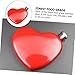 5 OZ Portable Wine Pot, Creative Heart Shaped Whiskey Drinking Flask, Heart Shaped Pocket Wine Bottle, Heart Hip Flask, Heart Shaped Flask Stainless Steel (Red+Pink)