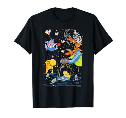 T-shirt Alice au pays des merveilles en bouteille cadeau Saint-Valentin idéal