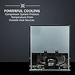 Ivation 12 Bottle Compressor Wine Cooler Refrigerator w/Lock | Large Freestanding Wine Cellar For Red, White, Champagne or Sparkling Wine | 41f-64f Digital Temperature Control Fridge Stainless Steel - Image 7