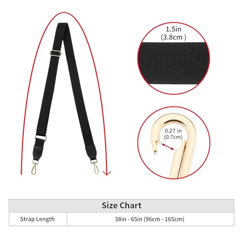 Image of ZOOEASS Wide Shoulder Strap (Solid),Adjustable Replacement Belt Crossbody Canvas Bag Handbag
