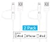 Apple MFi Certified Lightning Cables [2-Pack] - Skiva USBLink Duo 2-in-1 Sync and Charge Cable (3.2ft/1m) with Lightning & microUSB for iPhone X 8 8Plus 7 6s plus SE, Samsung Galaxy S7 [Model:CB126]
