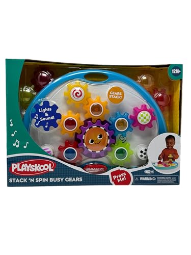 Cefa Toys - Ruedas Encajables Rueda y Gira Playskool, Juguete de Arrastre, con Engranajes Intercambiables, Luces y Sonidos, Fomenta las Habilidades Motoras y la Creatividad, A partir de 12 Meses
