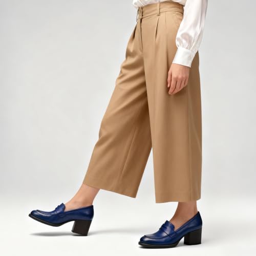 Image of SHODENSE Women Vintage Chunky Heel Loafers Pumps Platform Round Closed Toe Oxford Shoes Burnished Patent Matte Suede Slip On Dress Loafer Block Stacked Heels Office Formal Work Business 4-11 M US