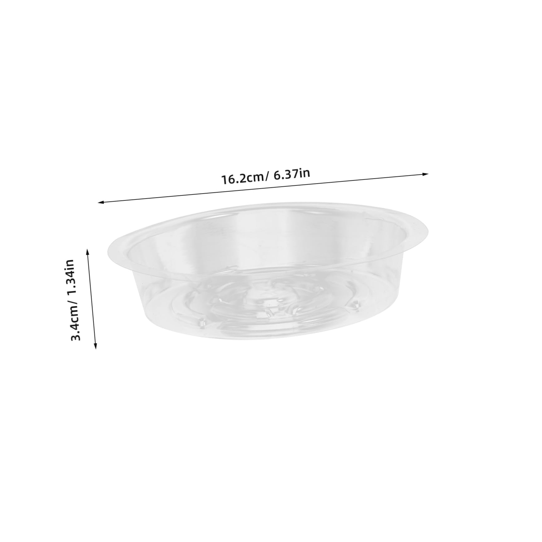 Toddmomy Bandejas para Macetas De Jardín Platos Transparentes para Plantas Recogedores De Agua Drip Tray para Interior Y Exterior 30 Piezas X 5