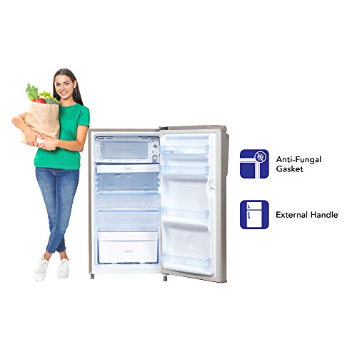 Image of Haier 170 L 2 Star Direct-Cool Single Door Refrigerator Appliance (HED-17TMS, Moon Silver)