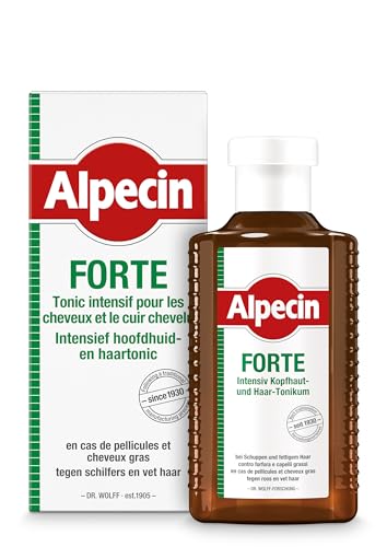 Alpecin Medicinal FORTE Tonico - 1 x 200 ml - Efficace contro forfora e caduta dei capelli, allevia il prurito del cuoio capelluto, lenisce le irritazioni, ideale per capelli grassi