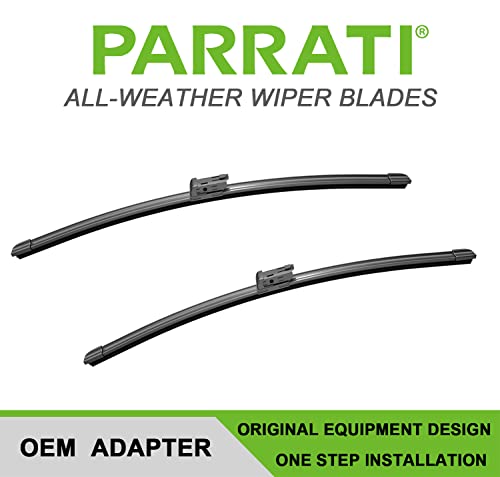 Parrati® 24 Inch & 20 Inch Of High Performance Premium All-Season Automotive Replacement Front Windshield Wiper Blades For Audi A4 A5 A7 Volvo S90 V90,Easy Diy Install(Set Of 2) #TOP2