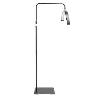 F FABOBJECTS Bright LED Floor Lamp for Crafts and Reading 3 Colors Temperatures Estheticians Light for Lash Extensions Adjustable Standing Lamp for Living Room Office Facial Spa Salon Makeup