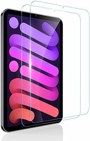 doeboe Screen Protector for iPad Mini 6, [2 Packs] Tempered Glass 9H Hardness Protector for iPad Mini 6th Generation 2021, with Auto Exhaust Function, Bubble Free, Anti Scratch