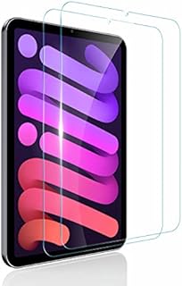 doeboe Screen Protector for iPad Mini 6, [2 Packs] Tempered Glass 9H Hardness Protector for iPad Mini 6th Generation 2021, with Auto Exhaust Function, Bubble Free, Anti Scratch