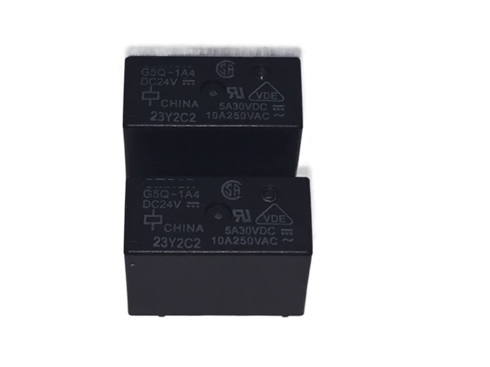Zhwtisnpe One Color Relay 10Pcs G5q-1A4-24V G5q-1A4-24Vdc G5q-1A4-Dc24v G5q-1A4 24Vdc