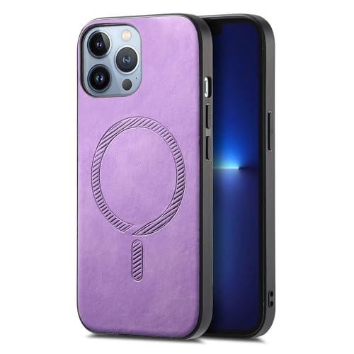 �}�O�l�b�g�� �X�}�z�P�[�X �Ή��@�� for iPhone 13 Pro Max,�Ή��@�� for MagSafe ���C�����X�[�d���}�O�l�b�g���ԍڃz���_�[�Ή� �ϏՌ��ی�J�o�[ Purple
