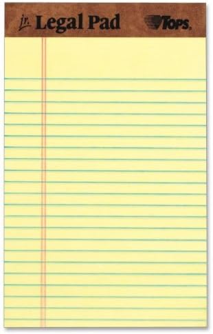 - The Legal Pad Jr. Ruled Perforated Pads, 5 x 8, Canary, 50 Sheet Pads, Dozen