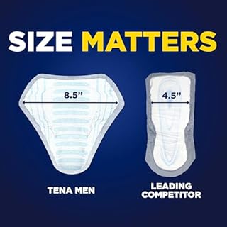 TENA Men Protective Incontinence Guards for Men, Maximum Absorbency, 144 Count