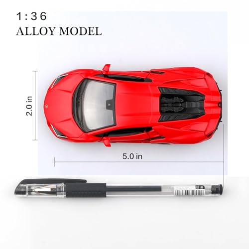 Modelo Lamborghini 1:36 Escala Vehículo Diecast Rojo miniatura 5