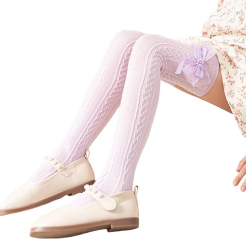 Pyasuye Fashionable Girls Knee Length Socks Soft&Breathable Little Girls Stockings Cotton Socks Suitable for Various Event