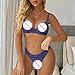underwire Nighties Women's Fashionable And Sexy Upper Support With Small Chest And Large Steel Ring Gathered (Blue, 85B)