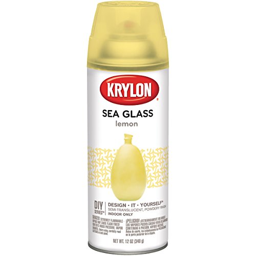 Krylon Sea Glass Aerosol Spray 12oz Lemon,Lemon,1-Pack Krylon Sea Glass Aerosol Spray 12oz Lemon,Lemon,1-Pack