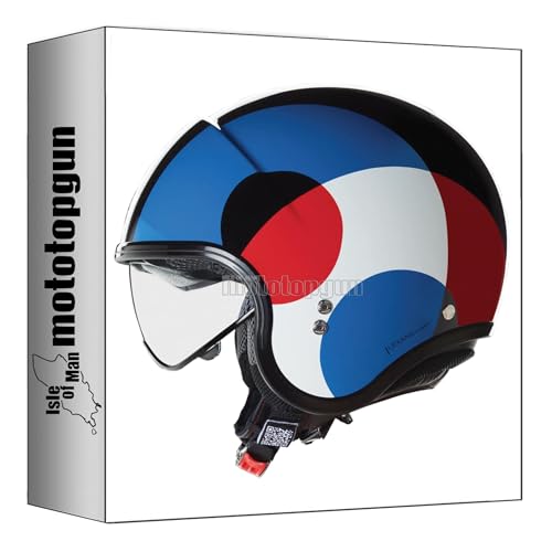 Casque jet Nolan N21 Commuting Bicromo violet rouge XL compact
