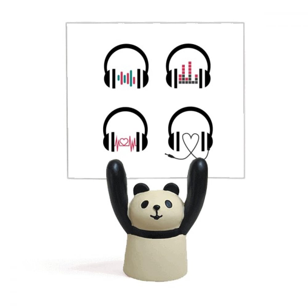 Support musique panda coloré avec base stable antidérapante - 4