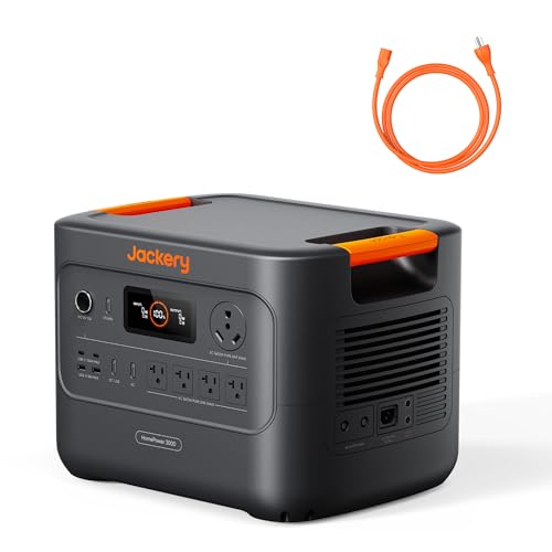 Jackery HomePower 3000 Portable Power Station, 3600W (Surge 7200W) Output, 3072Wh LFP Battery Solar Generator, Essential Home Backup for Home Use, Power Outage, RV, Emergencies (Solar Panel