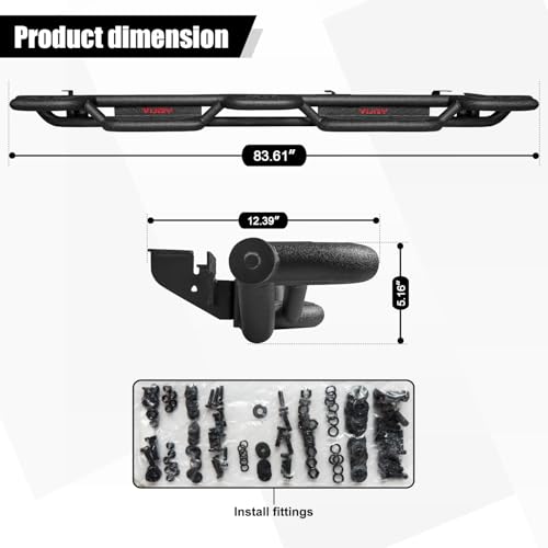 Estribos laterales para Jeep Gladiator JT 4 puertas 2020-2025 miniatura 7
