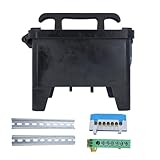 as - Schwabe Vollgummi-Leergehäuse mit 20 cm Hutschiene, Zugentlastung, Spannbügelverschluss, Klemme, Industrie