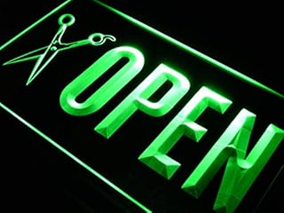 ADVPRO Open Scissor Barber Shop Hair LED Neon Sign Green 24 x 16 Inches st4s64-j753-g